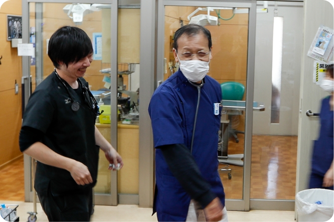 憧れの会長に相談中