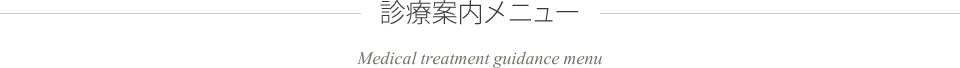 診療案内メニュー