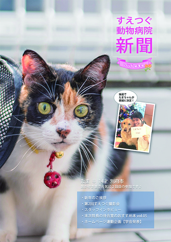 すえつぐ動物病院新聞2018新年号(第6号)ができました