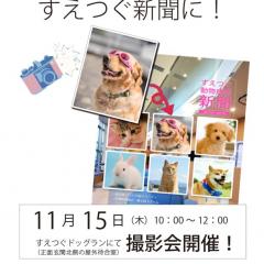 11月15日(木)に撮影会を開催いたします