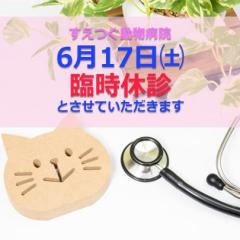 《重要》 6月17日（土）は臨時休診とさせていただきます